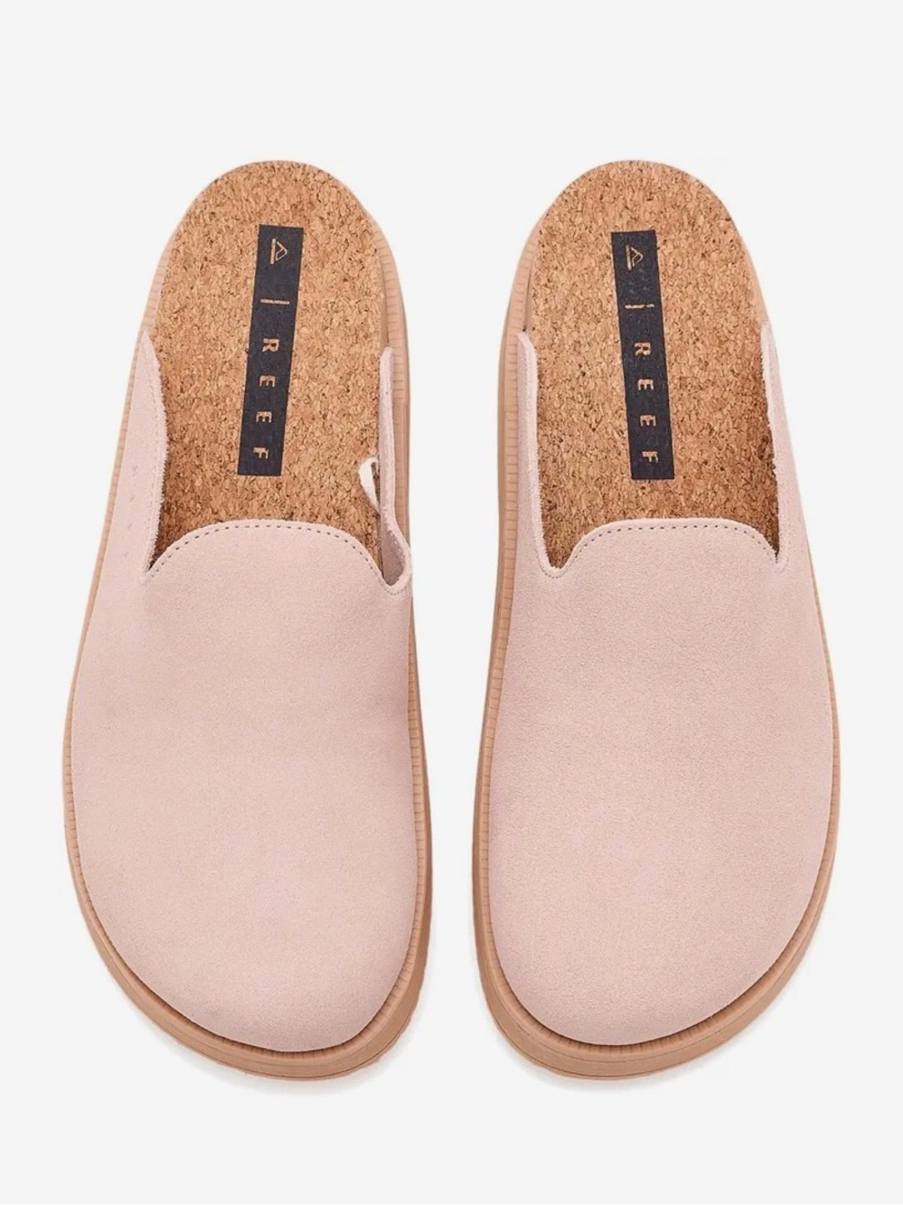 Reef Pink Suede Platform Mule